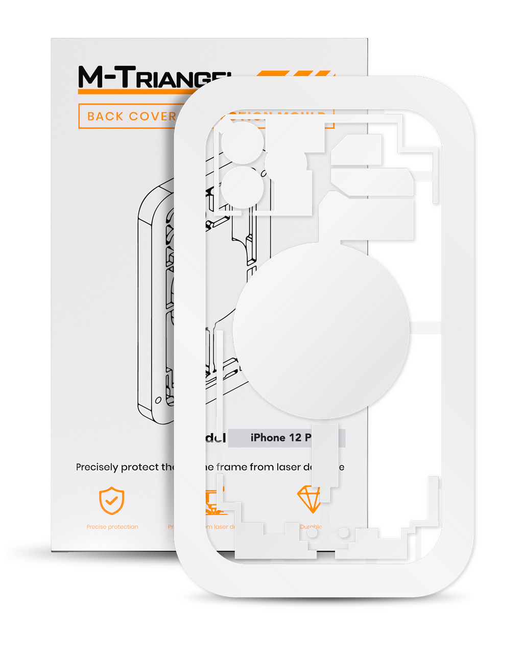Lasermaschinen-Schutzform für iPhone 12 Pro (M-Triangel)