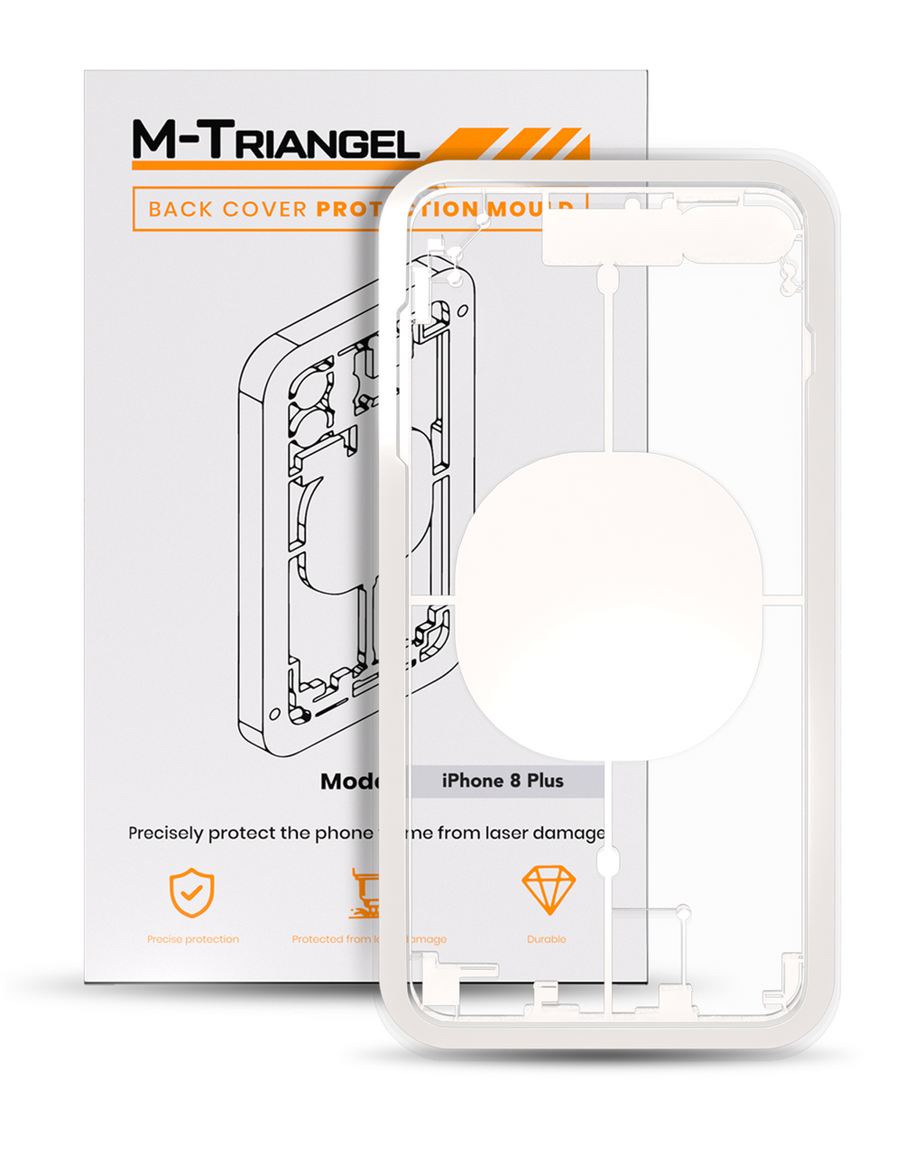 Laser Machine Protective Mold for iPhone 8 Plus (M-Triangel)