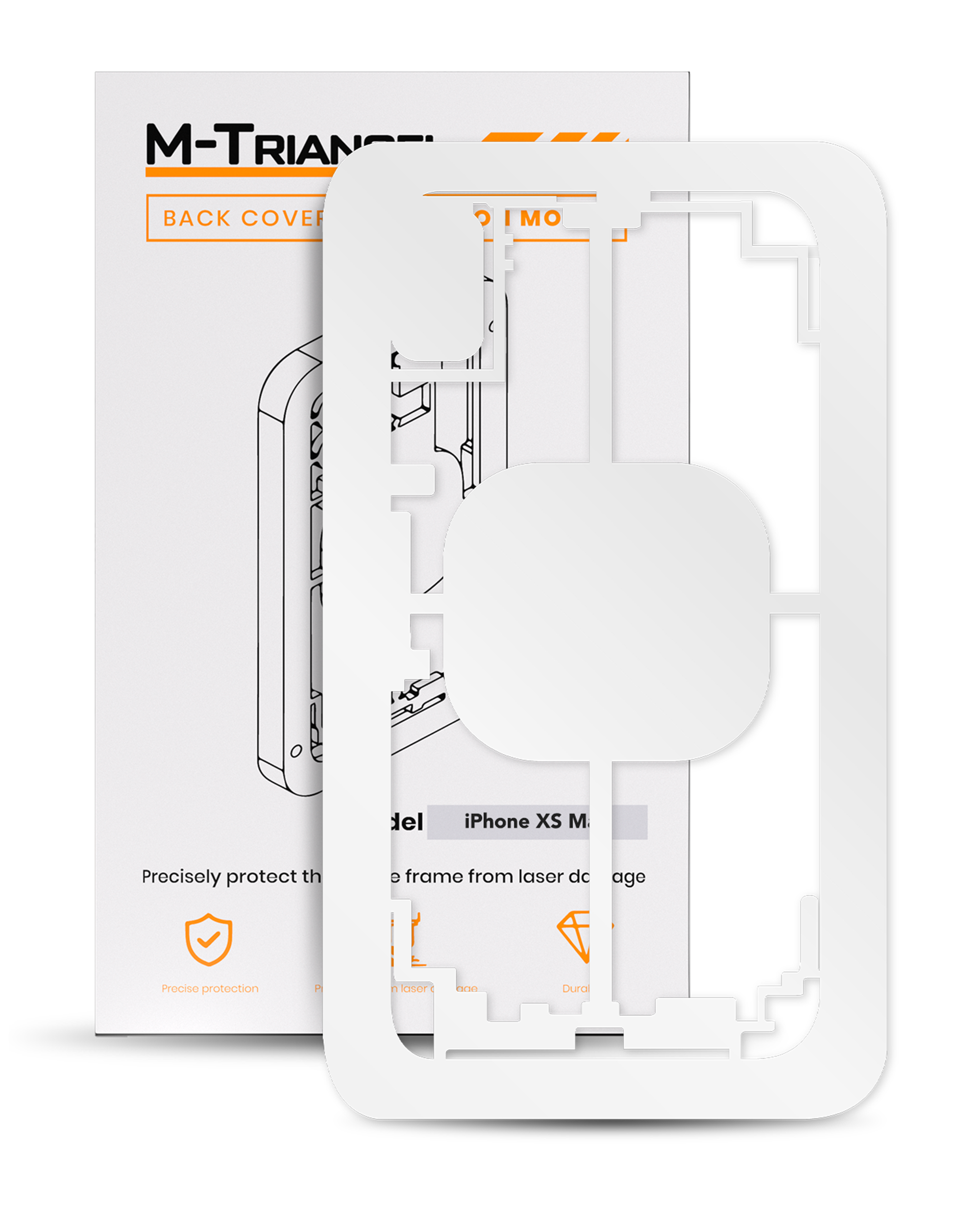 Lasermaschinen-Schutzform für iPhone XS Max (M-Triangel)