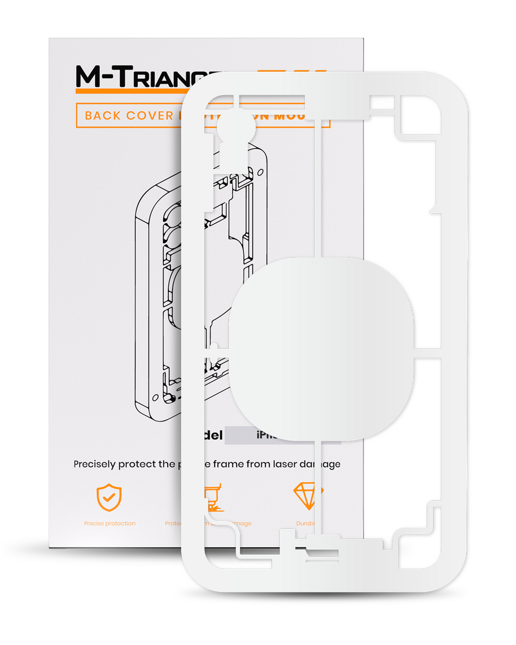 Lasermaschinen-Schutzform für iPhone XR (M-Triangel)
