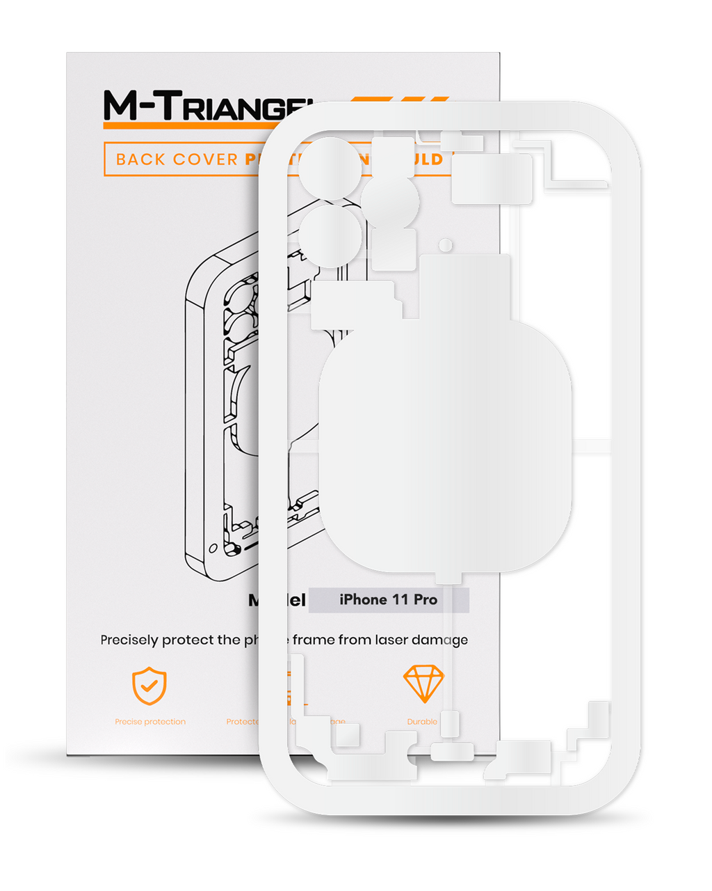 Laserschutzform für iPhone 11 Pro (M-Triangel)