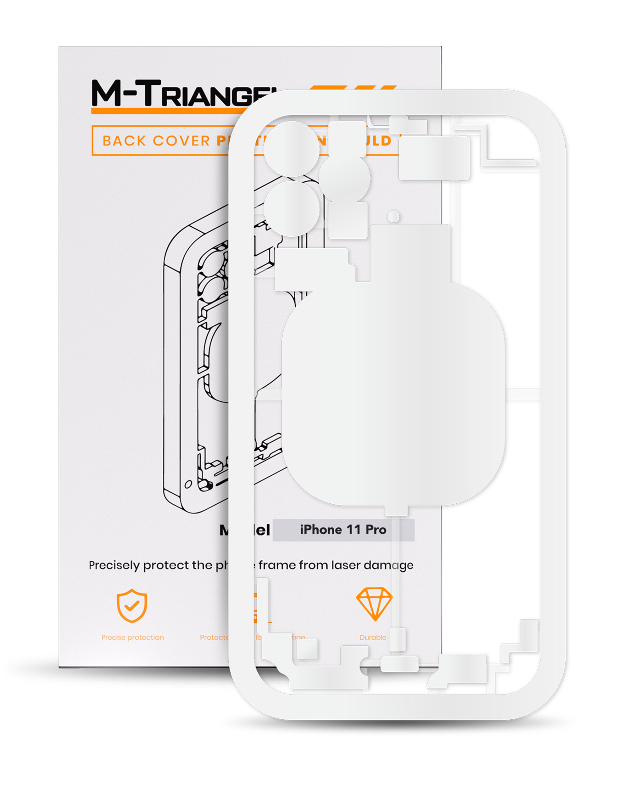 Laserschutzform für iPhone 11 Pro (M-Triangel)