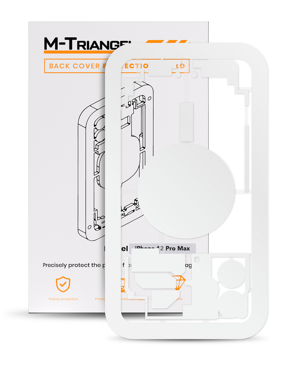 Laser protection mold for iPhone 12 Pro Max (M-Triangel)