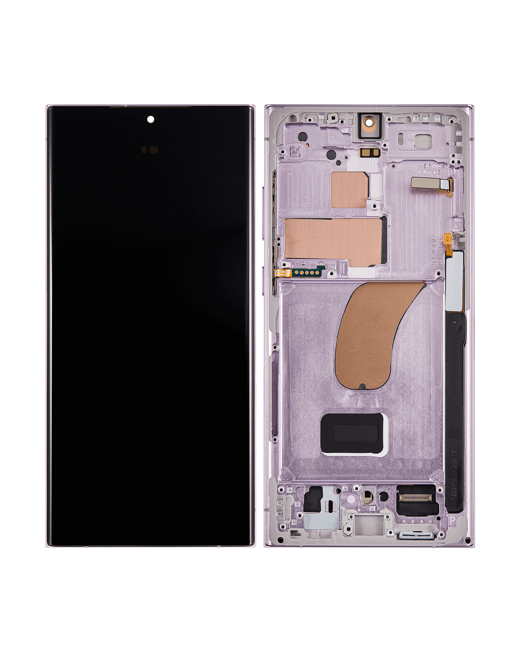 OLED-Display mit Rahmen für Samsung Galaxy S23 Ultra 5G (US & International) (Assembled) (Lavender)