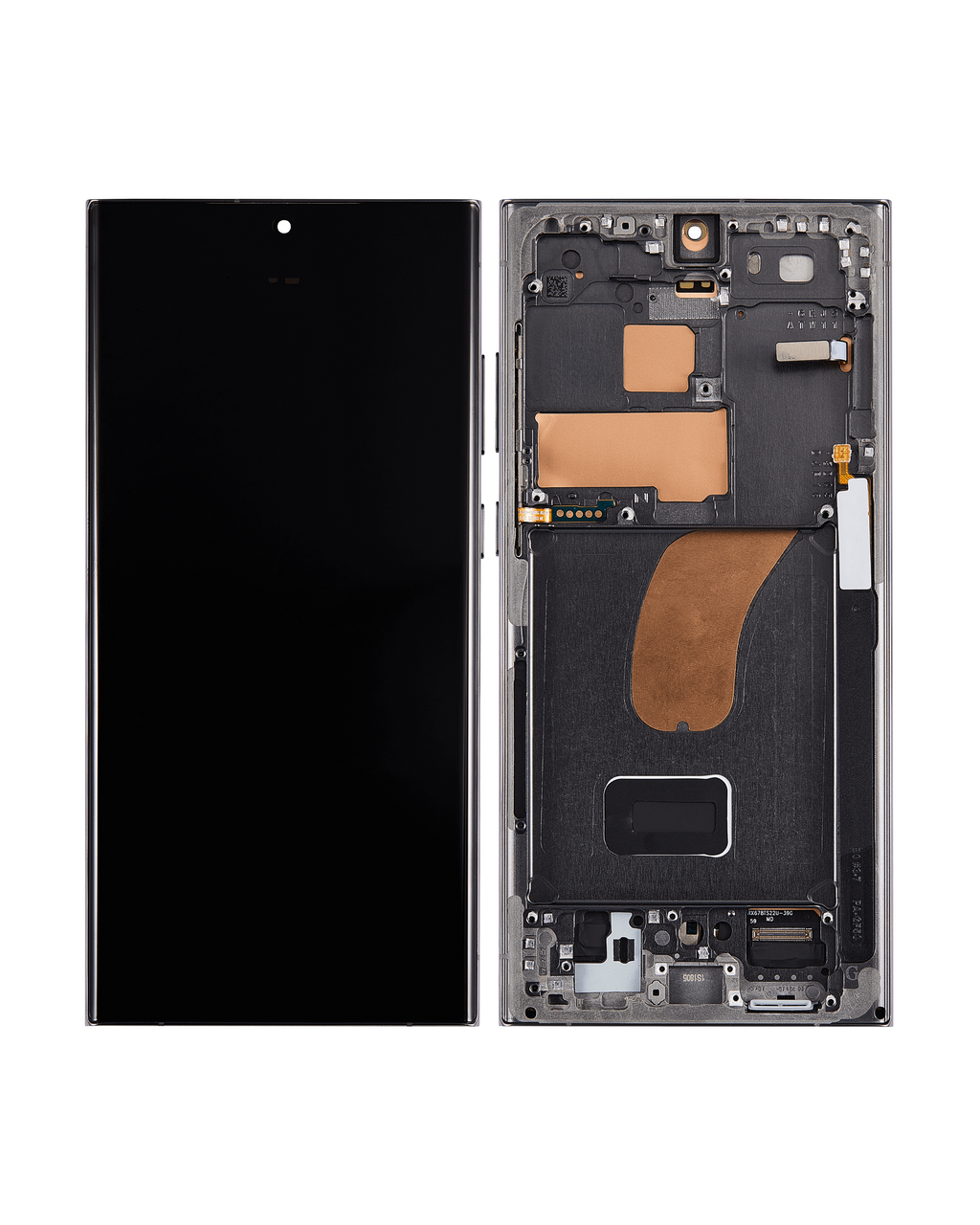 OLED-Display mit Rahmen für Samsung Galaxy S23 Ultra 5G (US & International) (Assembled) (Graphite)