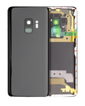 Glass Back Cover with Camera Lens for Samsung Galaxy S9 (without Logo) (Aftermarket Plus) (Midnight Black)