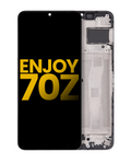 LCD-Display mit Rahmen für Huawei Enjoy 70Z (Refurbished) (Alle Farben)