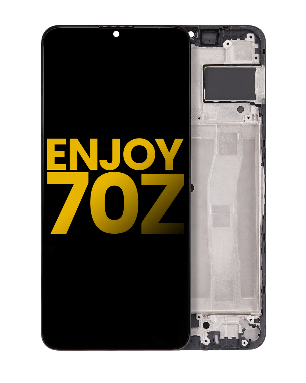 LCD-Display mit Rahmen für Huawei Enjoy 70Z (Refurbished) (Alle Farben)