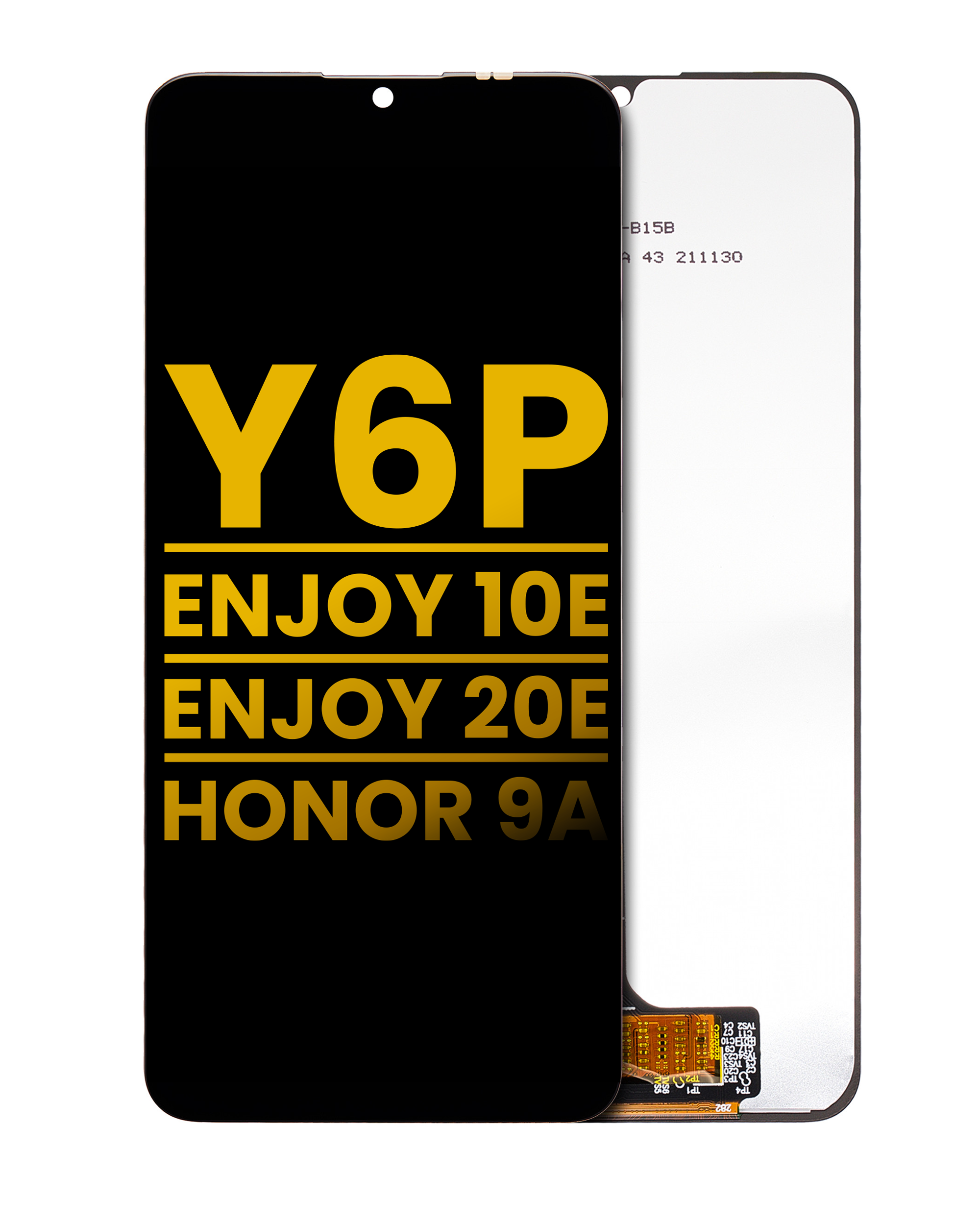LCD-Display ohne Rahmen Huawei Y6P/Enjoy 10e/20e/Honor 9A Refurbished