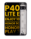 LCD-Display mit Rahmen für Huawei P40 lite E/Honor 9C/Play3 (Refurb.) Schwarz