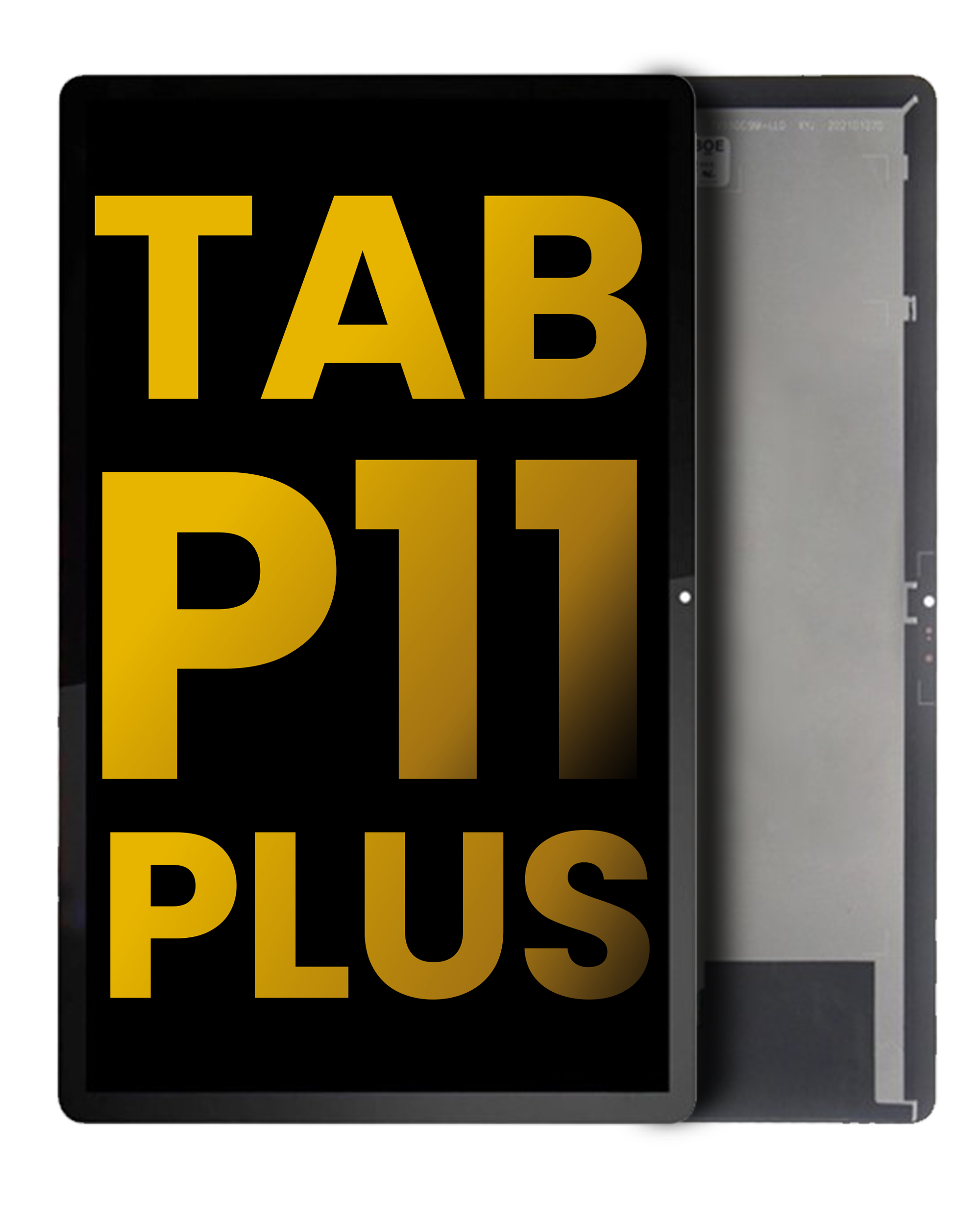 Frameless LCD Display for Lenovo Tab P11 Plus (TB-J616) (FHD Plus) (Refurbished) (Black)
