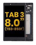 LCD-Display mit Rahmen für Lenovo Tab 3 TB3-850 HD Denim Black Refurbished