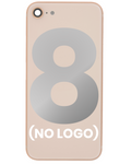 Back Cover with Camera Lens for iPhone 8 (Aftermarket) (No Logo) (Gold)