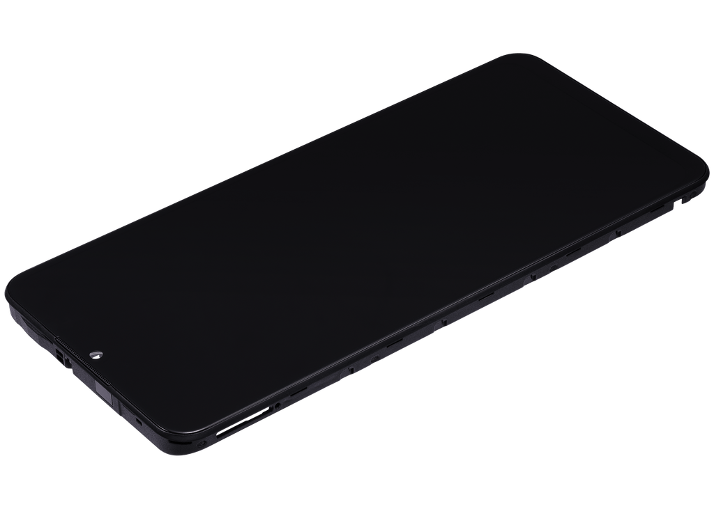 LCD-Komplettdisplay mit Rahmen für ZTE Blade A72 A7040 Refurbished Space Grau