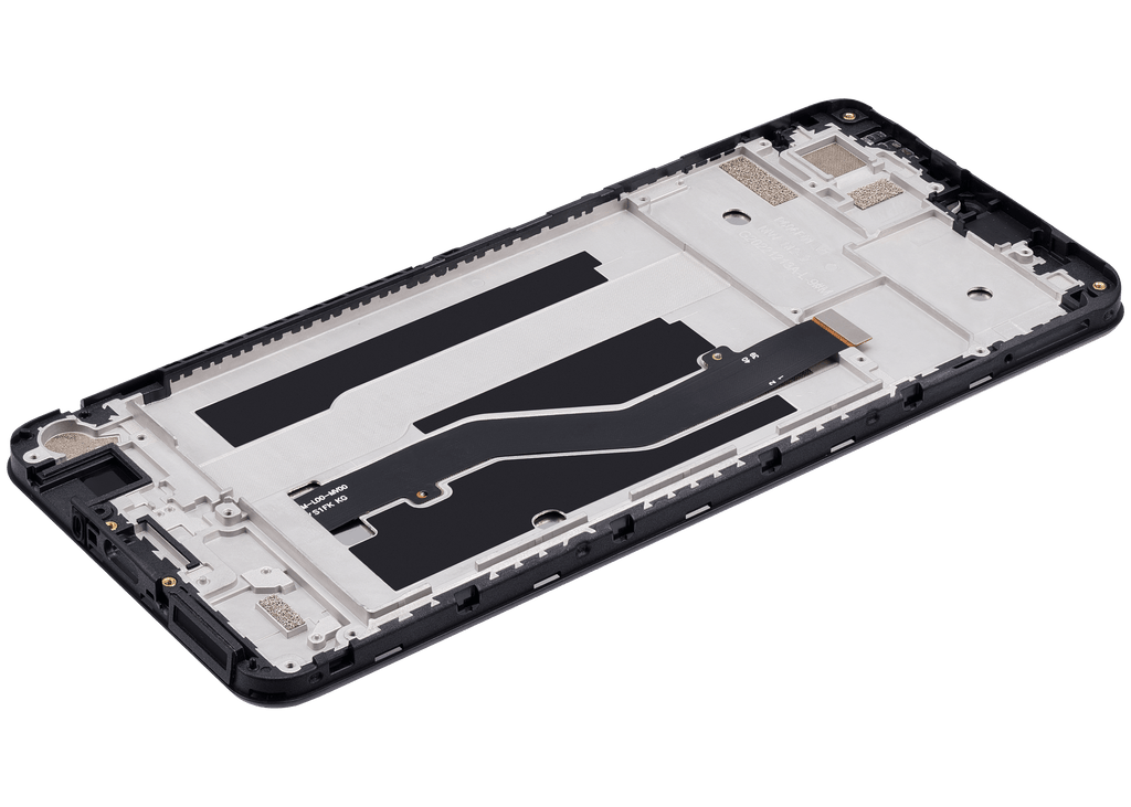 LCD-Komplettdisplay mit Rahmen für ZTE Blade A72 A7040 Refurbished Space Grau