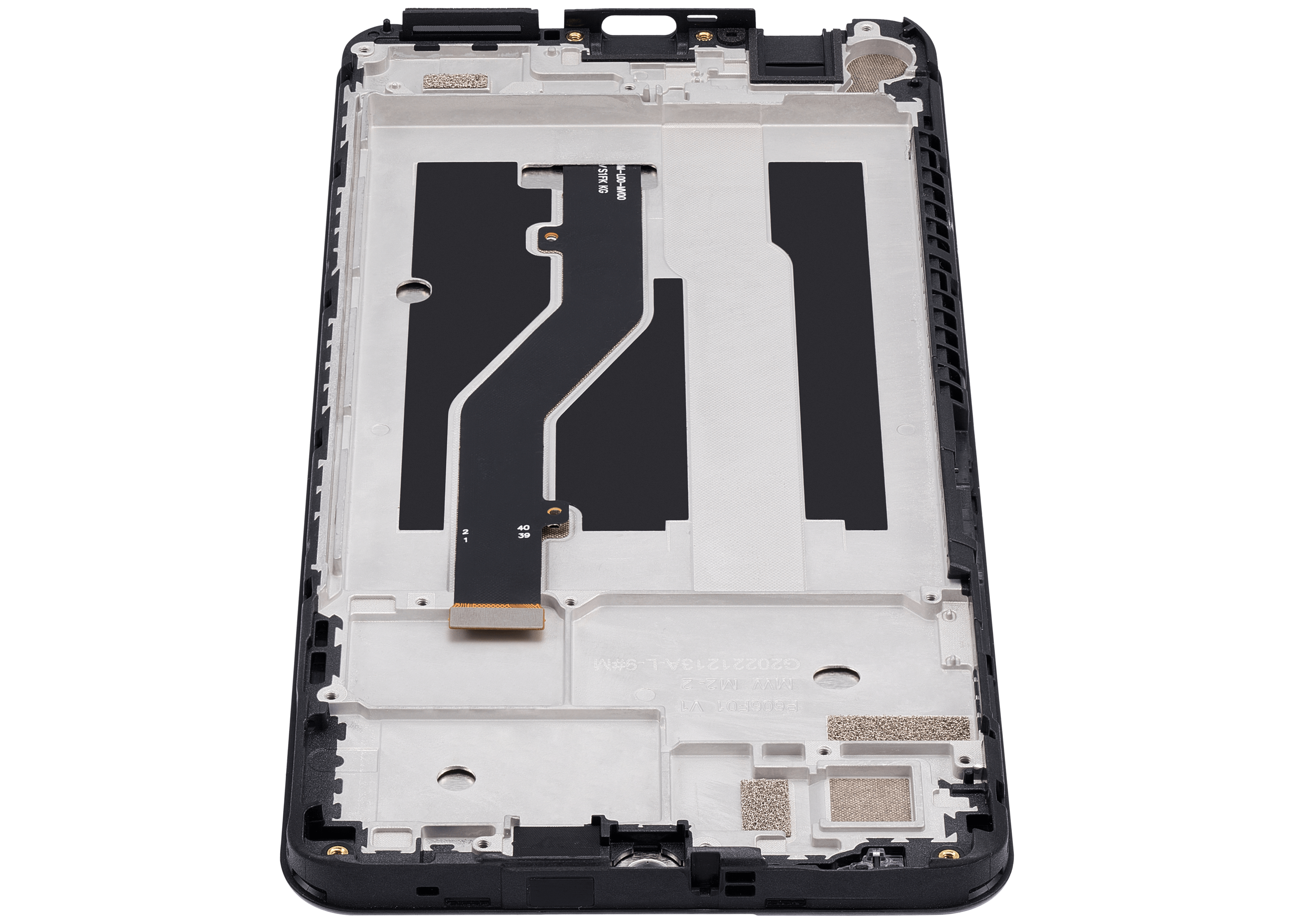 LCD-Komplettdisplay mit Rahmen für ZTE Blade A72 A7040 Refurbished Space Grau
