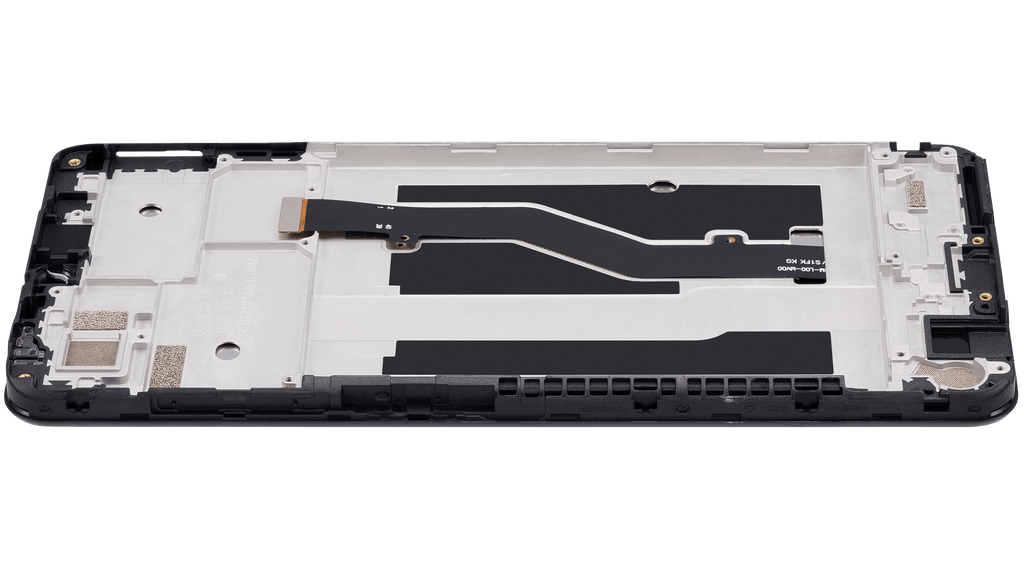 LCD-Komplettdisplay mit Rahmen für ZTE Blade A72 A7040 Refurbished Space Grau