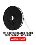 3M Doppelseitiges Hochfestes Polyesterband 9475LEB 7mm x 25m Schwarz