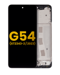 LCD-Display mit Rahmen für Moto G54 (XT2343 / 2023) (Refurbished) (Alle Farben)