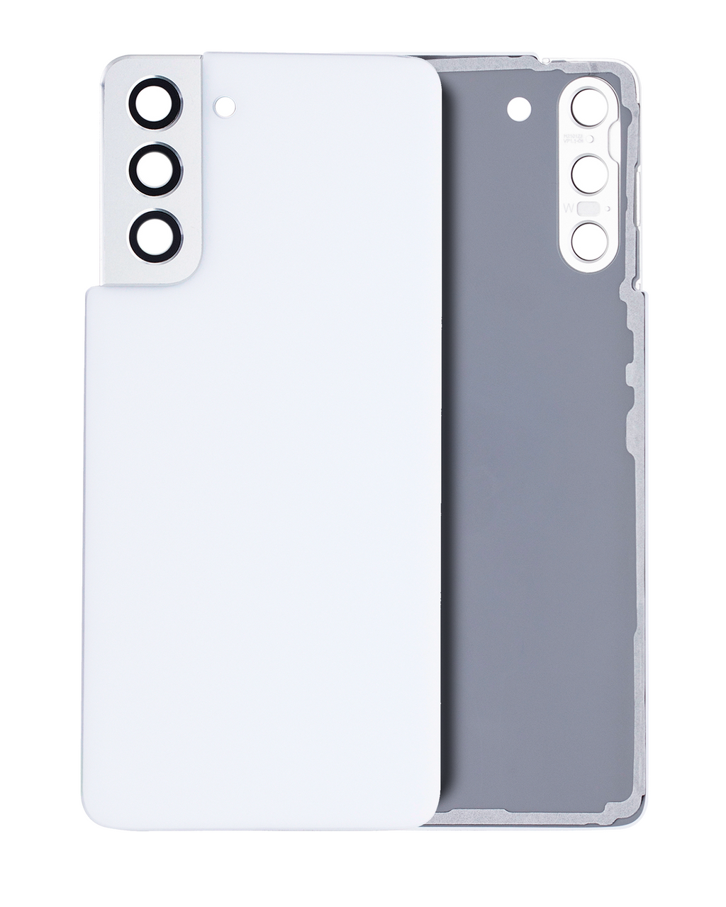 Back cover with camera lens for Samsung Galaxy S21 5G (without logo) (Aftermarket Plus) (Phantom White)