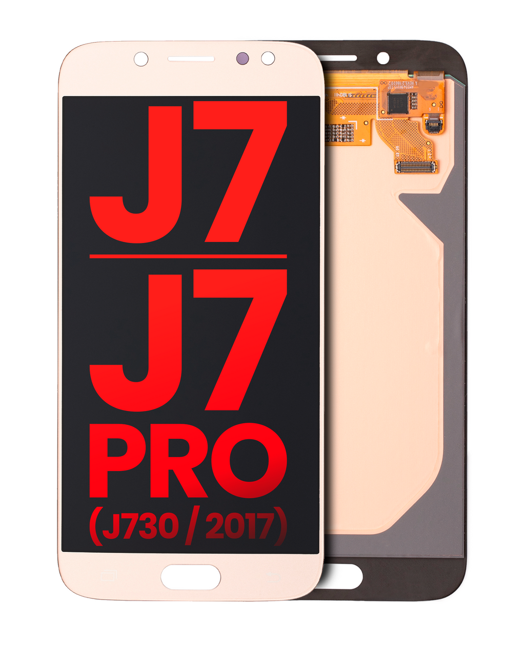 OLED-Bauteil ohne Rahmen Samsung J7/J7 Pro Gold Aftermarket Plus