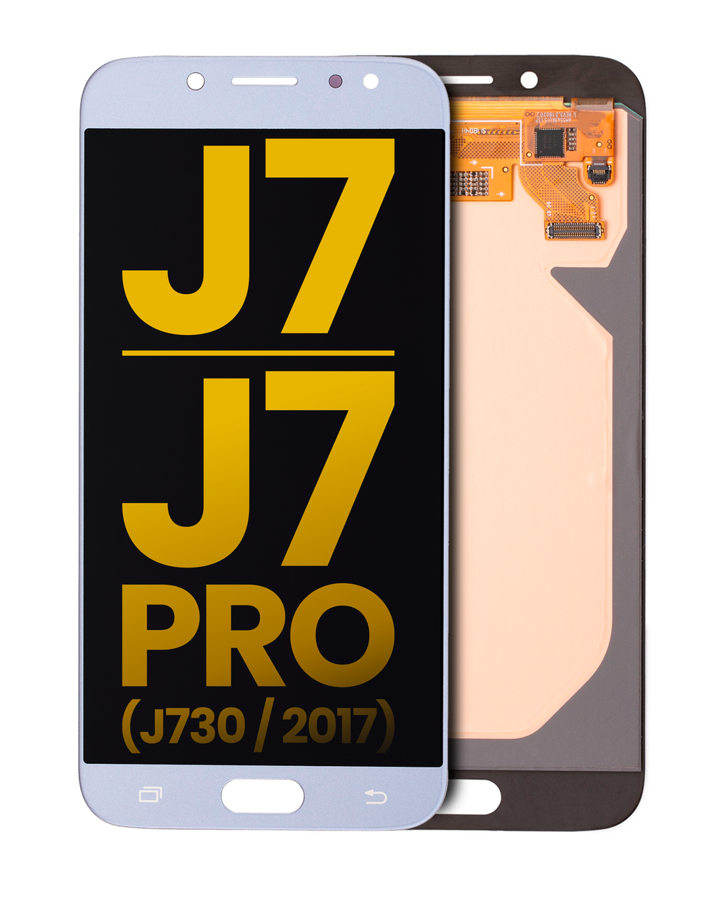 OLED-Display ohne Rahmen für Samsung Galaxy J7 Pro Refurb Blau/Grau