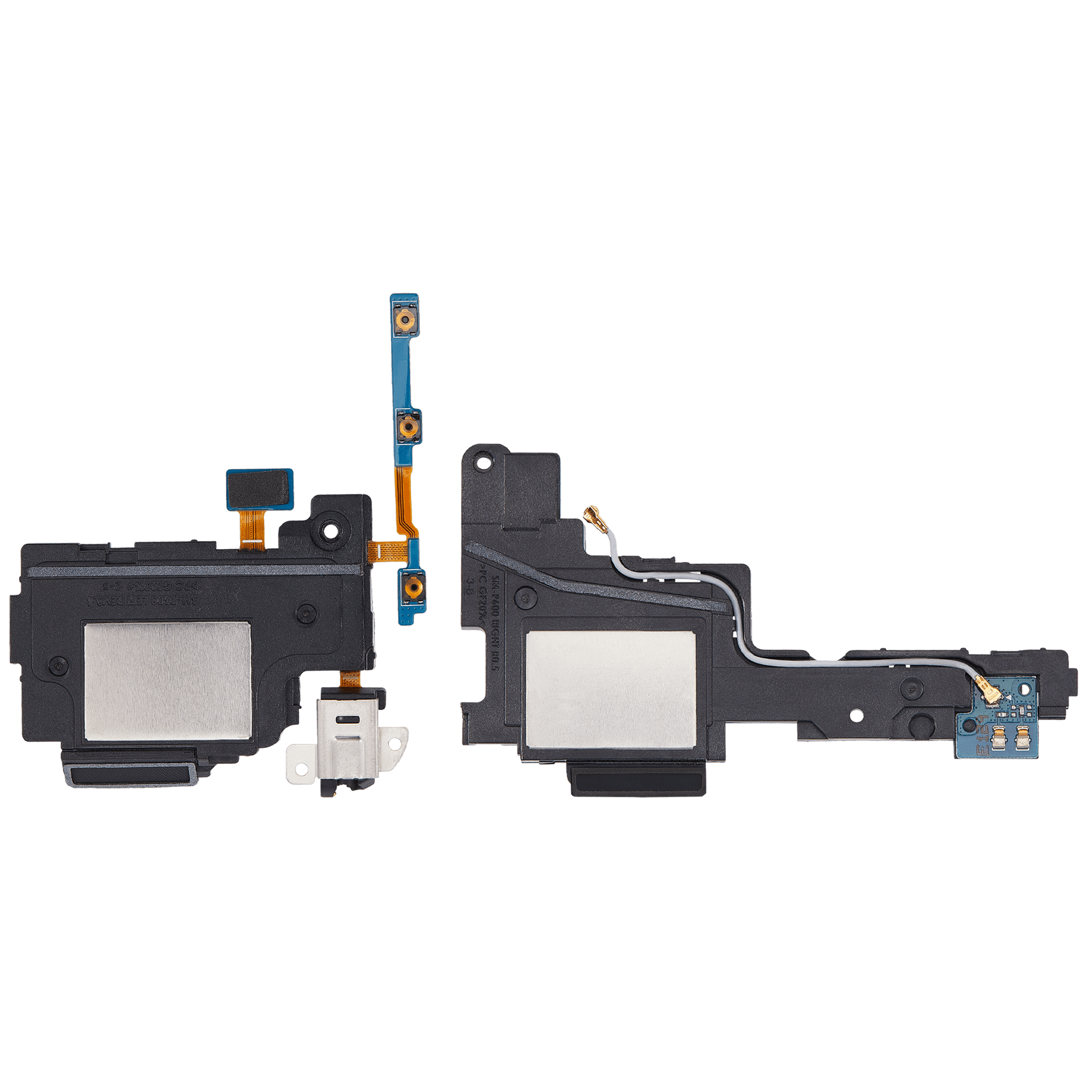 Loudspeaker with Headphone Jack and Power/Volume Flex Cable for Samsung Galaxy Note 10.1" (2014 Edition / P600 / P605) (2-Piece Set)