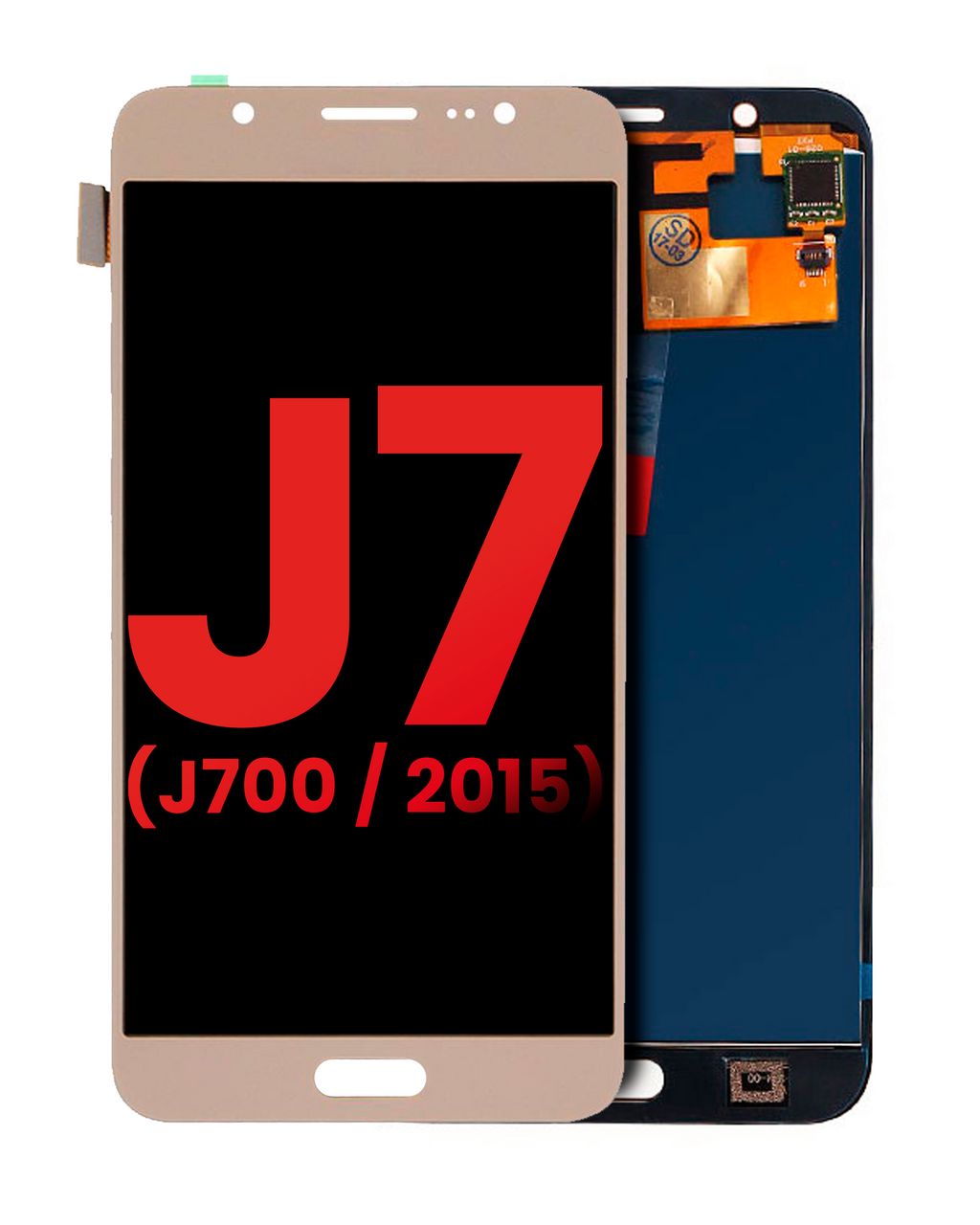 OLED-Display ohne Rahmen Samsung Galaxy J7 Gold Aftermarket Plus