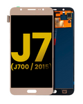 Frameless OLED Display for Samsung Galaxy J7 (J700 / 2015) (Refurbished) (Gold)