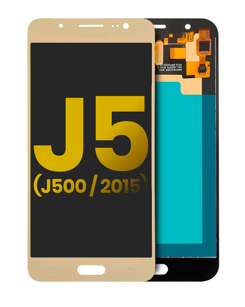 OLED Display without Frame for Samsung Galaxy J5 (J500 / 2015) (Refurbished) (Gold)