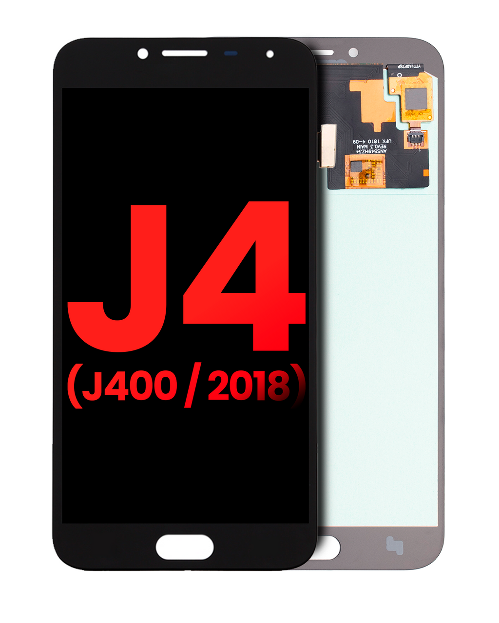 OLED-Display ohne Rahmen Samsung Galaxy J4 J400 Premium Schwarz