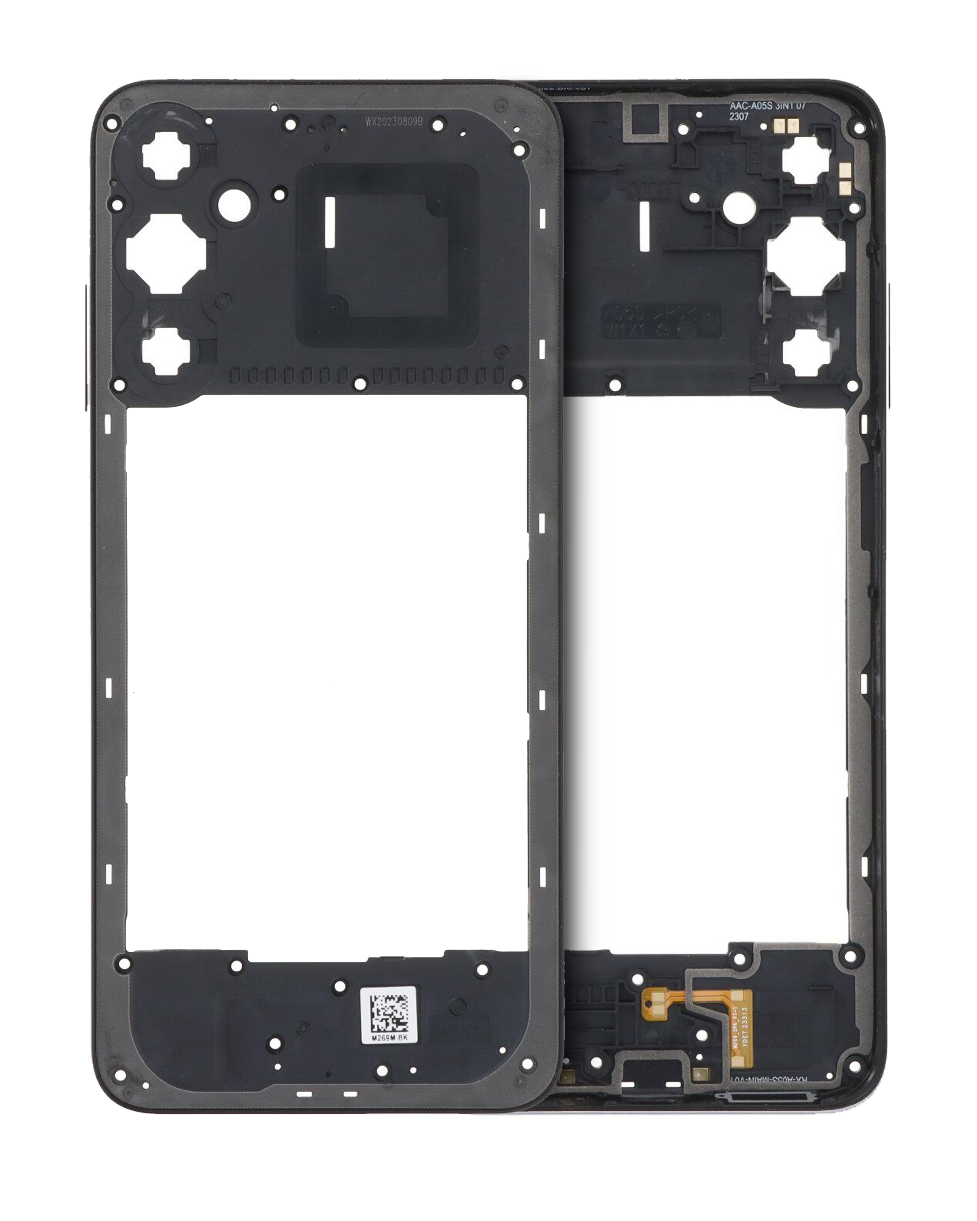 Midframe/Rahmen für Samsung Galaxy A05S (A057 / 2023) (Schwarz)