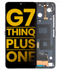 LCD-Display mit Rahmen für LG G7 ThinQ/Plus/One (Refurbished) (Schwarz)