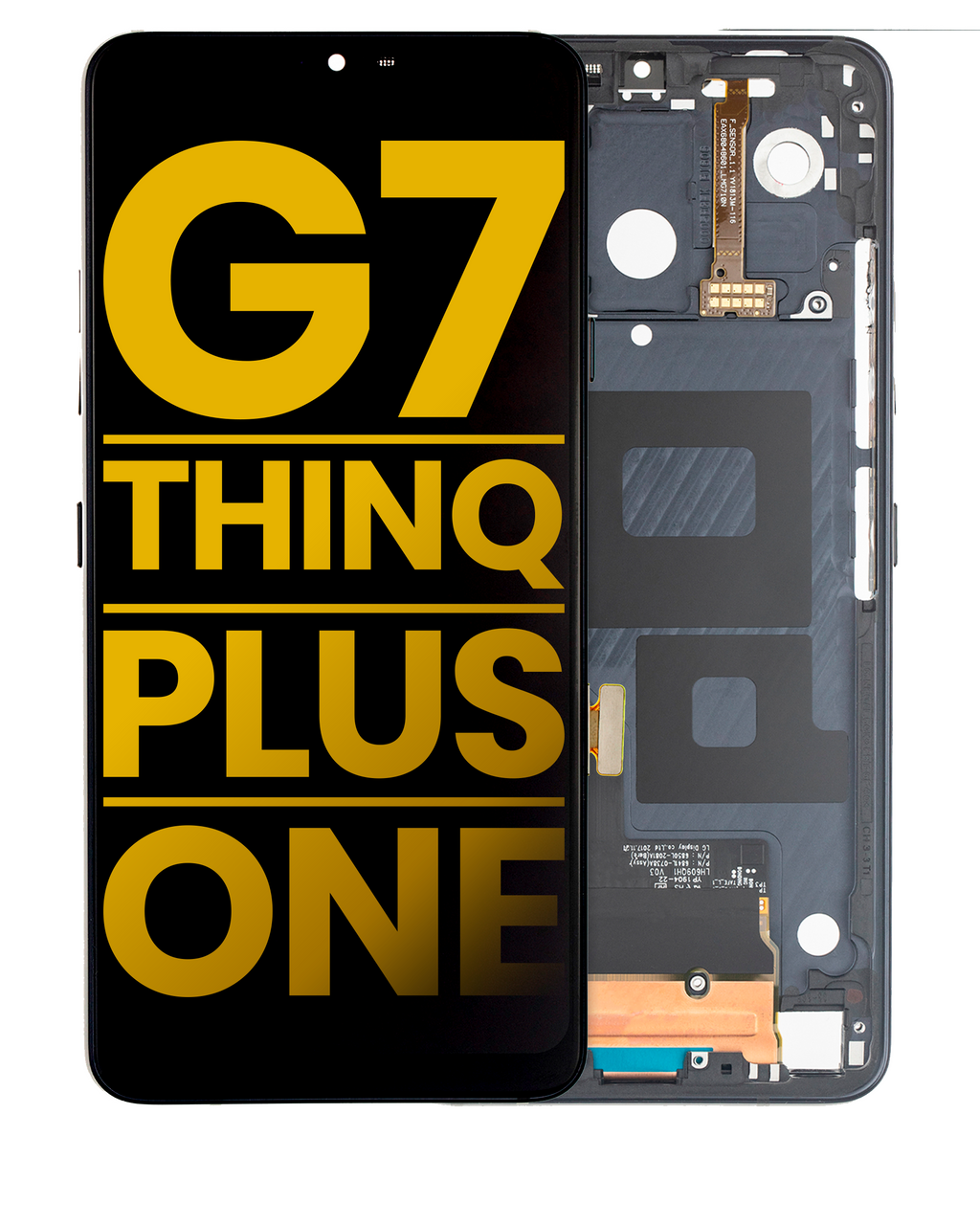 LCD Display with Frame for LG G7 ThinQ / G7 Plus / G7 One (Refurbished) (Black)