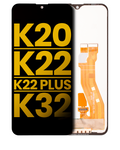 LCD Display without Frame for LG K20 (2020) / K22 / K22 Plus (K220) / K32 (Refurbished) (Black)
