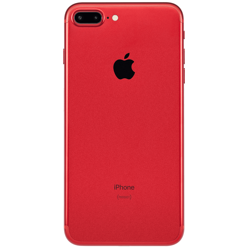 Back Cover/Frame with Pre-installed Small Parts for iPhone 7 Plus (Used OEM Disassembly, Grade A) (Red)
