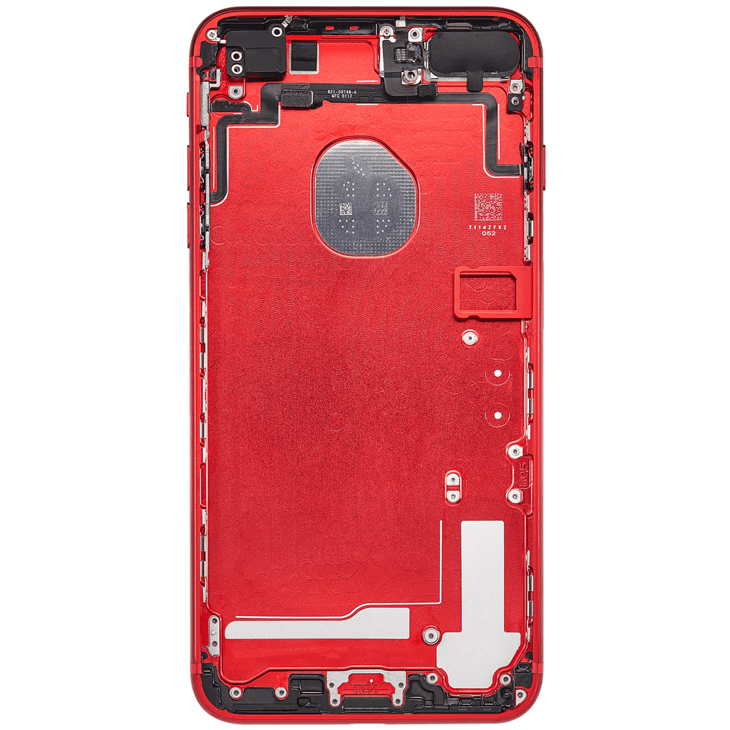 Back Cover/Frame with Pre-installed Small Parts for iPhone 7 Plus (Used OEM Disassembly, Grade A) (Red)