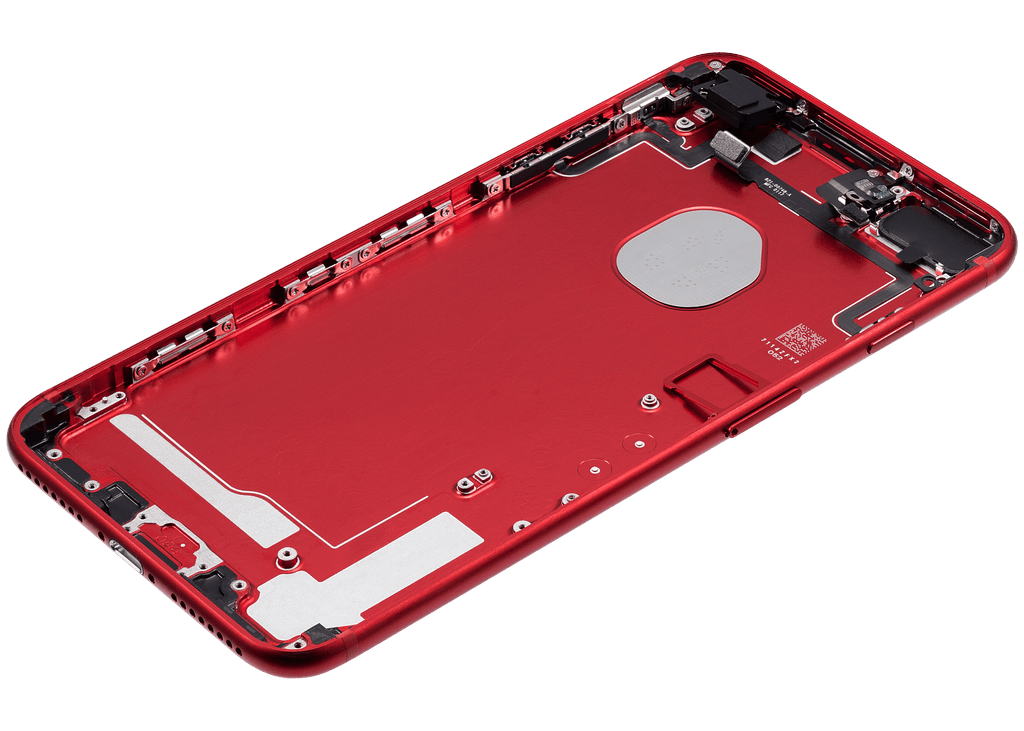 Back Cover/Frame with Pre-installed Small Parts for iPhone 7 Plus (Used OEM Disassembly, Grade A) (Red)