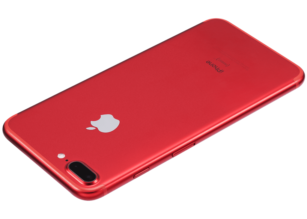 Back Cover/Frame with Pre-installed Small Parts for iPhone 7 Plus (Used OEM Disassembly, Grade A) (Red)