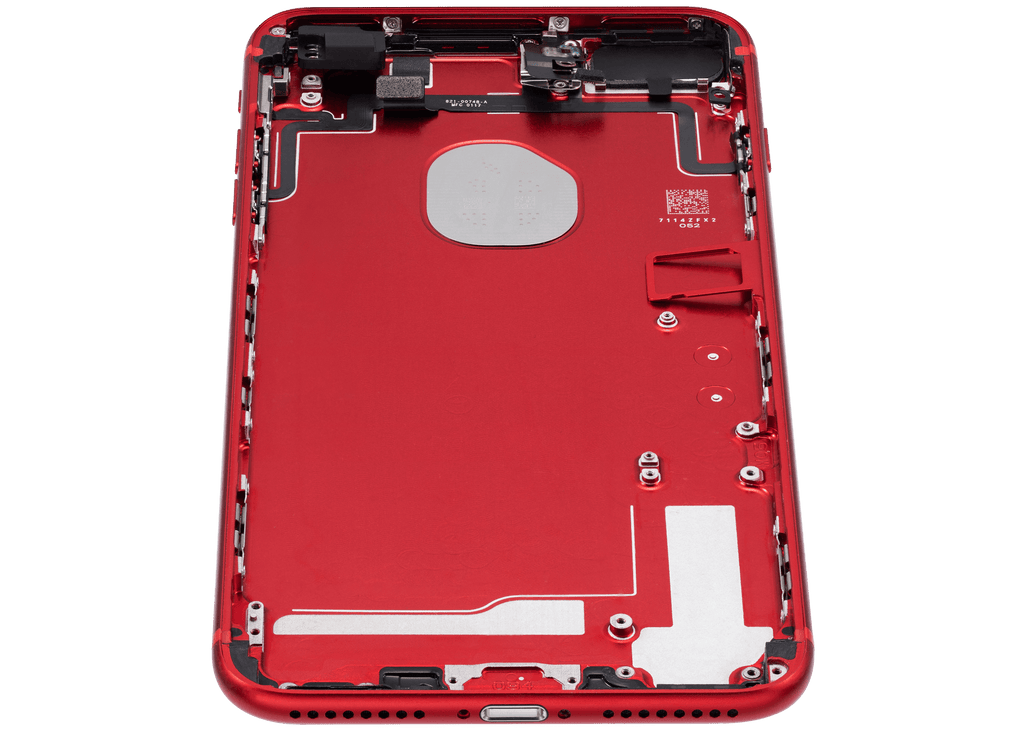 Back Cover/Frame with Pre-installed Small Parts for iPhone 7 Plus (Used OEM Disassembly, Grade A) (Red)