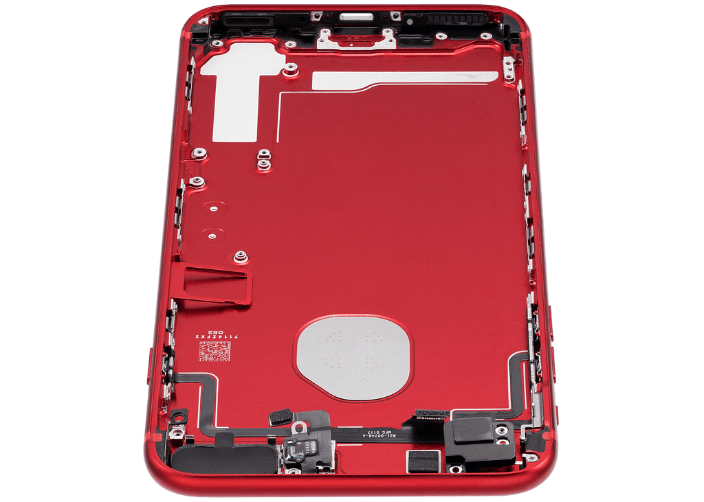 Back Cover/Frame with Pre-installed Small Parts for iPhone 7 Plus (Used OEM Disassembly, Grade A) (Red)