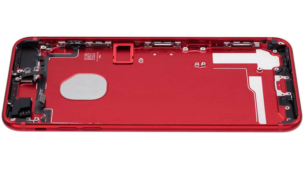 Back Cover/Frame with Pre-installed Small Parts for iPhone 7 Plus (Used OEM Disassembly, Grade A) (Red)