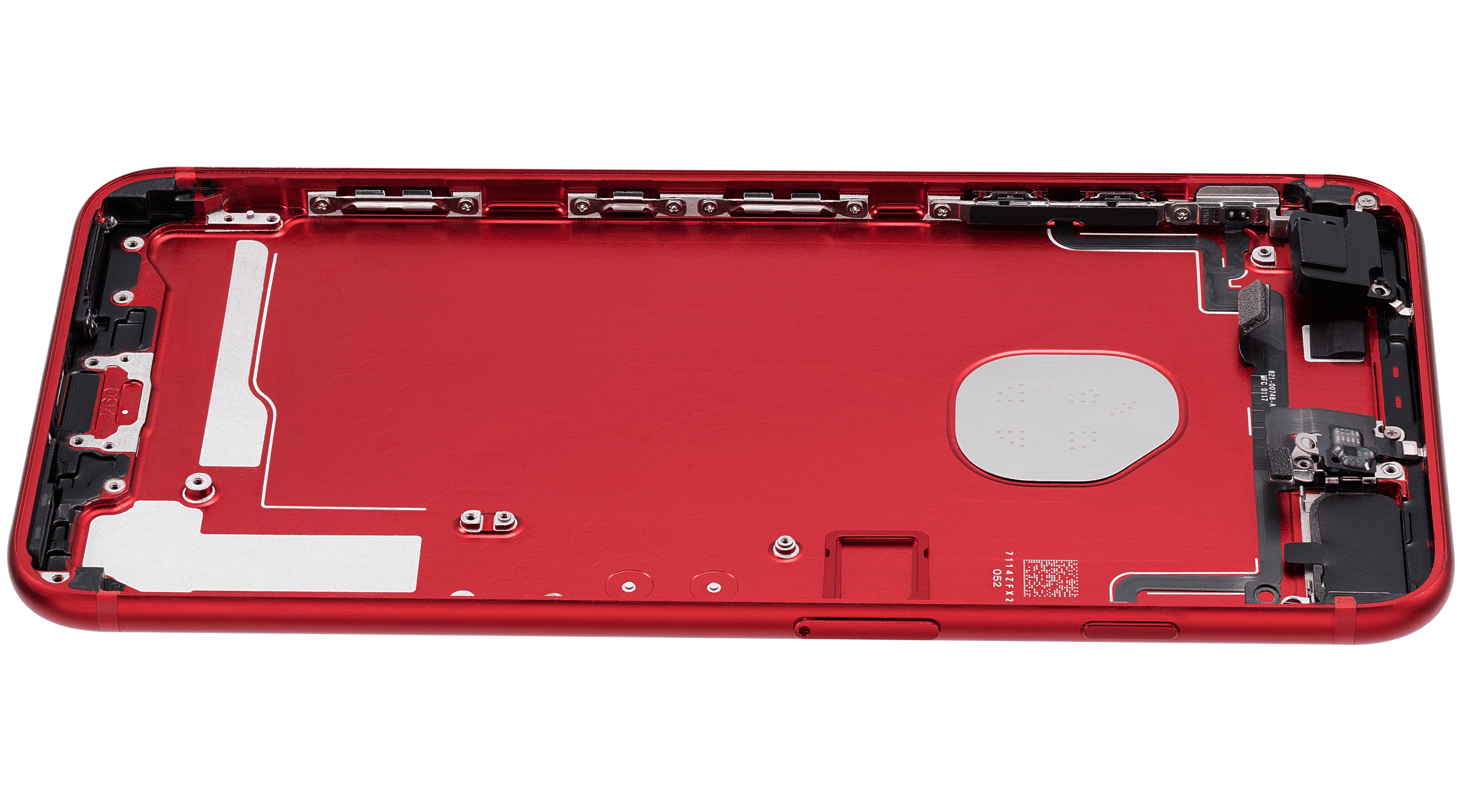 Back Cover/Frame with Pre-installed Small Parts for iPhone 7 Plus (Used OEM Disassembly, Grade A) (Red)