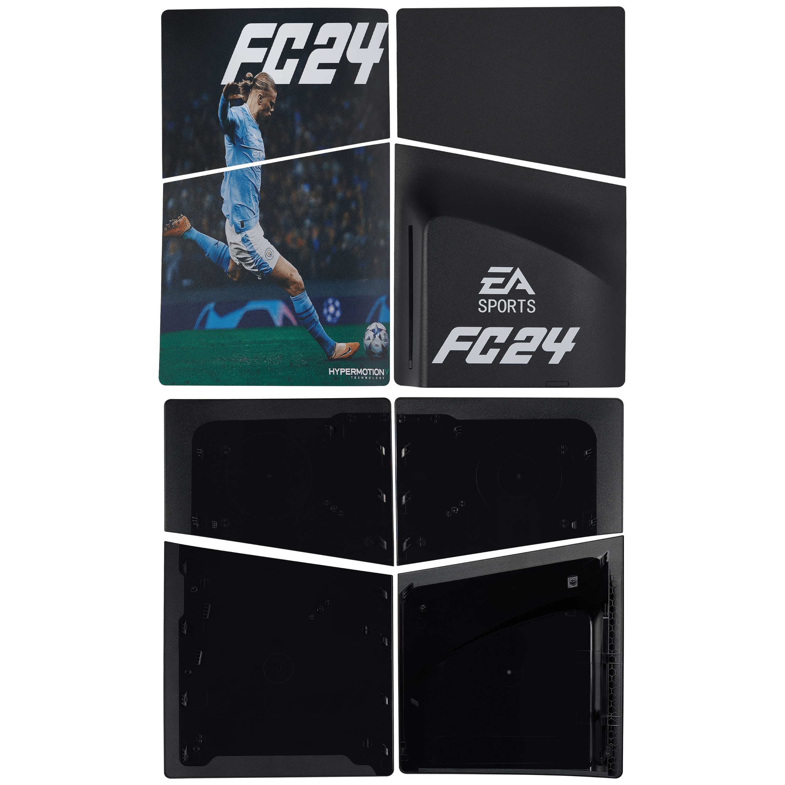 Faceplate Cover (Top & Bottom) for Sony PlayStation 5 Slim Disc Edition (EA Sport FC24 FIFA)