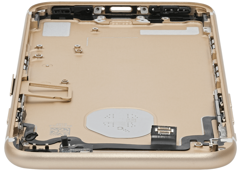 Back cover/frame with pre-assembled small parts for iPhone 7 (used OEM removal, Quality A, Gold)