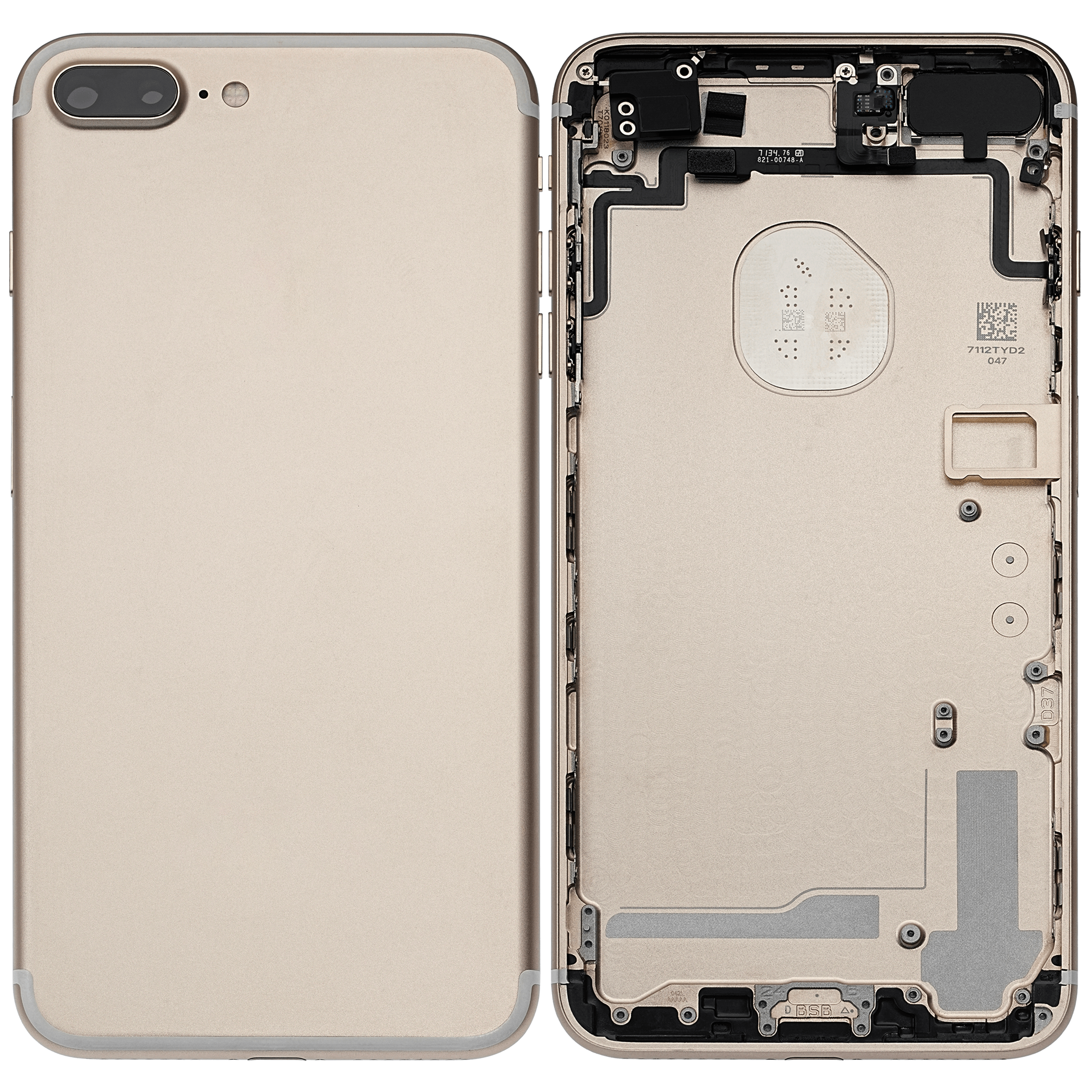 Original Apple-Ausbau A gebraucht – iPhone 7 Plus Backcover/Rahmen Gold