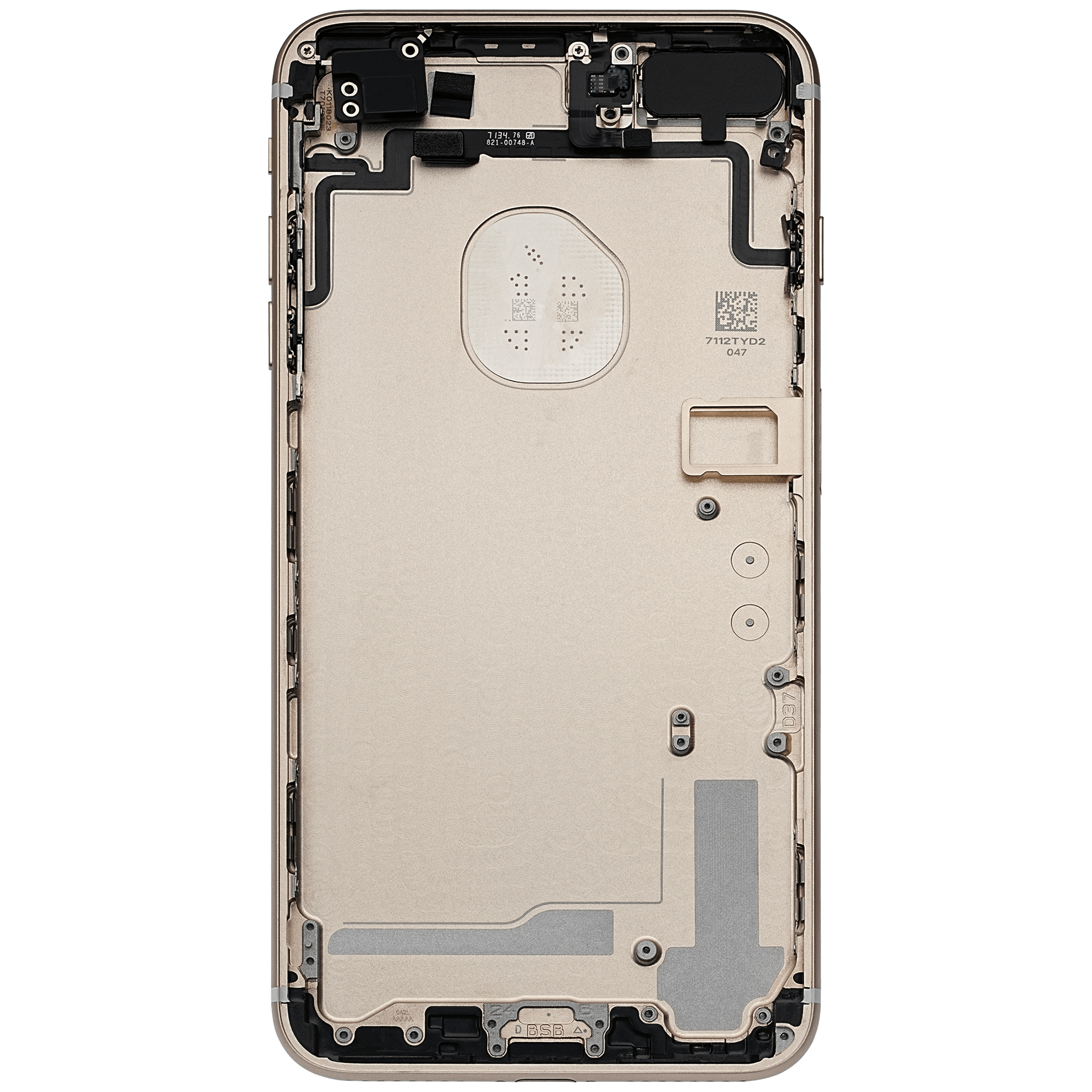 Original Apple-Ausbau A gebraucht – iPhone 7 Plus Backcover/Rahmen Gold