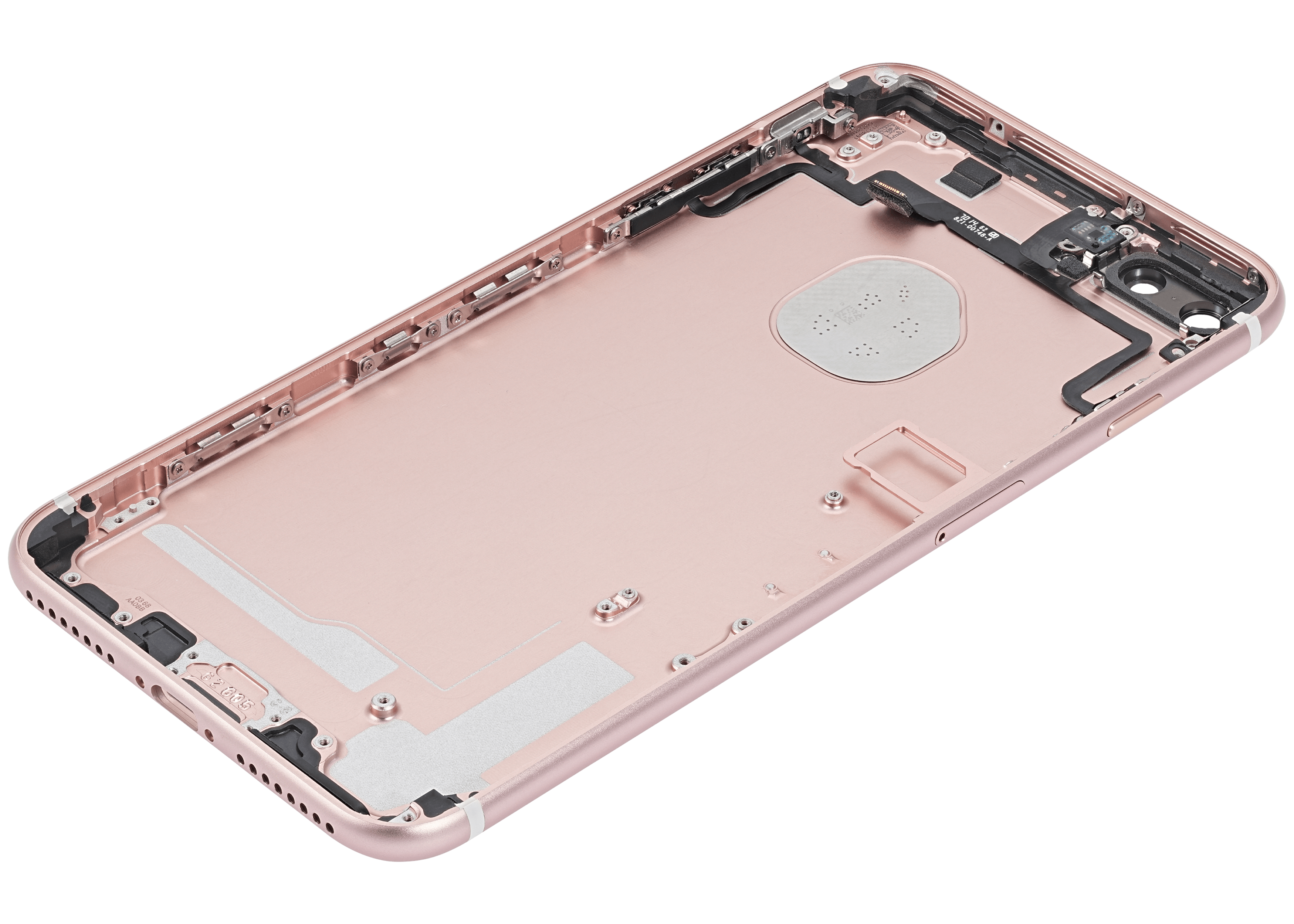 Back Cover/Frame with Pre-Installed Small Parts for iPhone 7 Plus (Used OEM Disassembly, Quality A) (Rose Gold)