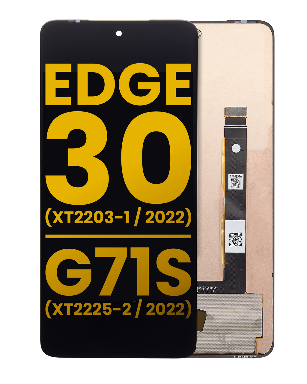 OLED-Display ohne Rahmen für Motorola Edge 30/G71S Refurbished