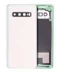 Backcover aus Glas mit Kameralinse für Samsung Galaxy S10 (Svc Pack) (Prism Whit
